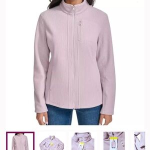 Andrew Marc Pink Ski Jacket Plush Fleece High Collar